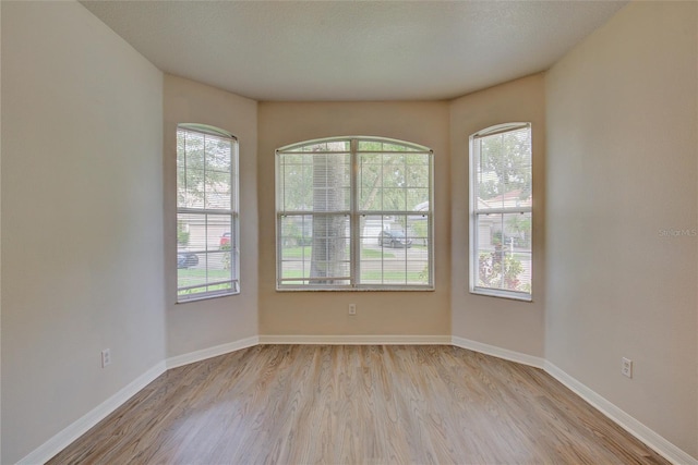 7110 Moss Ledge Run, Land O Lakes, FL 34637 - unfurnished room featuring baseboards and wood finished floors
