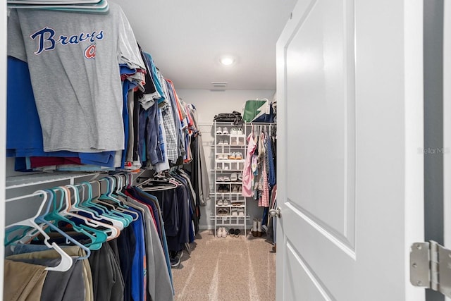 684 SE 65th Ter, Ocala, FL 34472 - walk in closet featuring light colored carpet