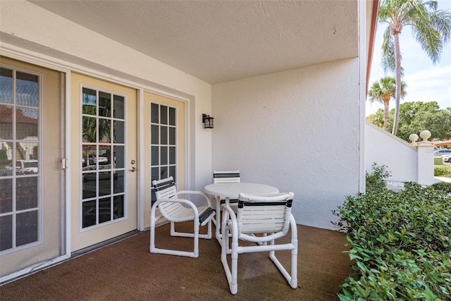 view of patio / terrace with french doors