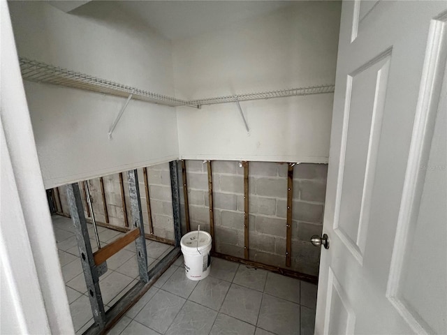 interior space featuring tile patterned floors