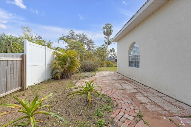 view of yard featuring a patio area