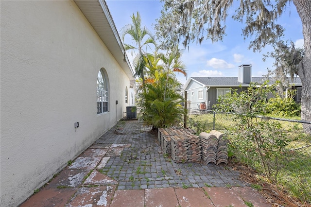 view of patio featuring cooling unit