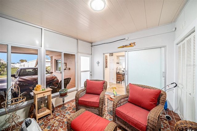 view of sunroom