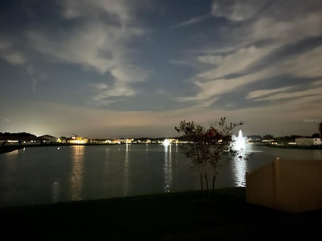 view of water feature