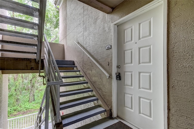 view of staircase