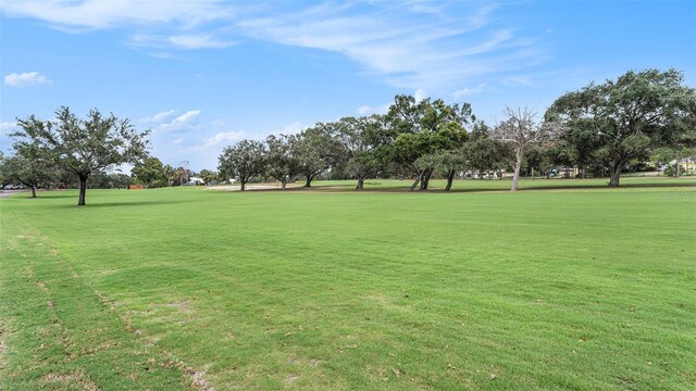 view of home's community with a yard