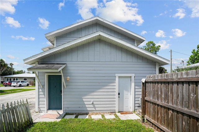 view of rear view of property