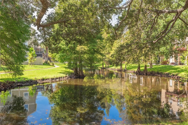 view of water feature