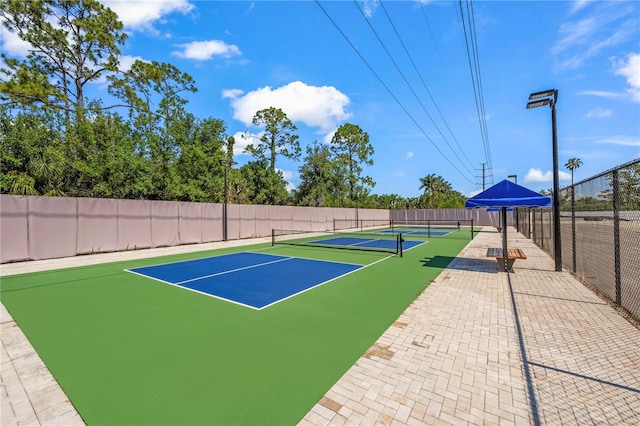 view of tennis court