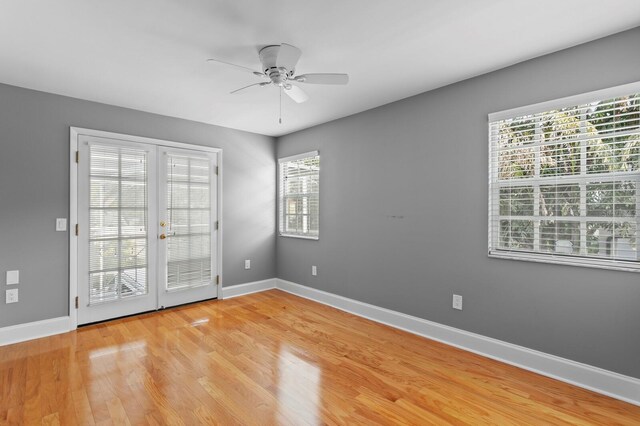 45 Adalia Ave, Tampa, FL 33606 - unfurnished room featuring ceiling fan, baseboards, and light wood finished floors