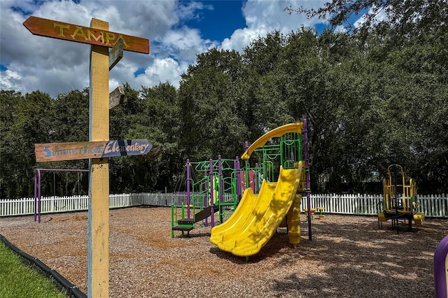 view of jungle gym