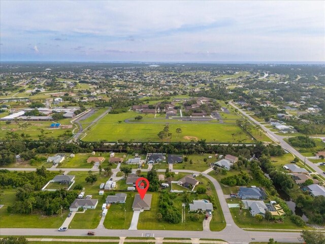 10061 Gulfstream Blvd, Englewood, FL 34224 - aerial view of property and surrounding area with nearby suburban area