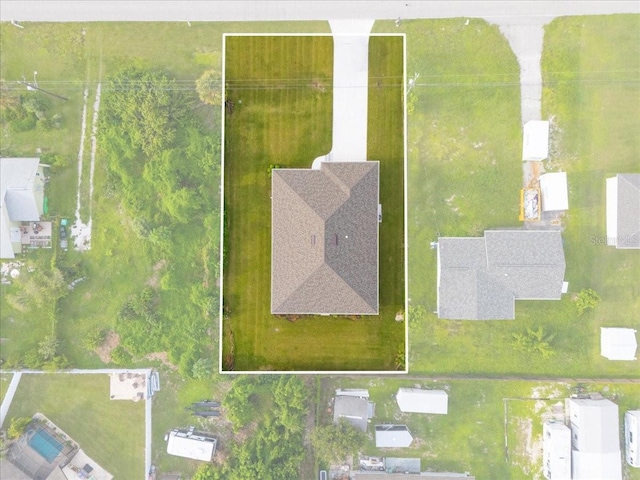 10061 Gulfstream Blvd, Englewood, FL 34224 - aerial view of property and surrounding area featuring property boundaries highlighted