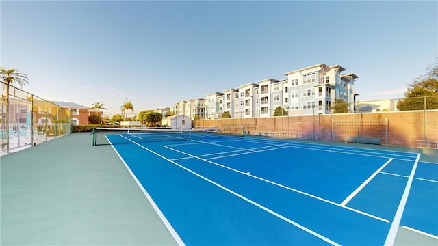 view of sport court