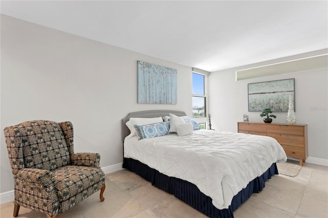 view of tiled bedroom