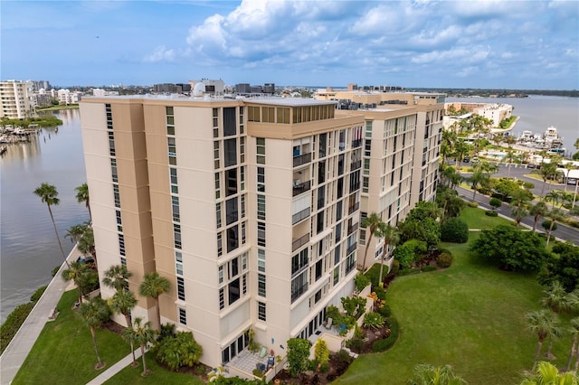 view of property featuring a water view