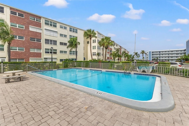 view of pool with a patio