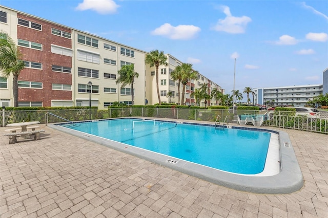 pool featuring fence
