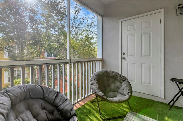 sunroom with a healthy amount of sunlight