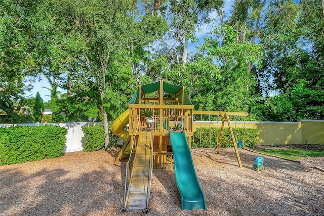 view of play area