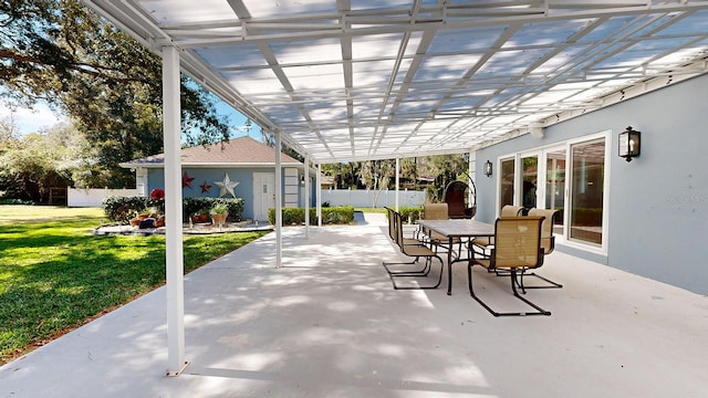 view of patio / terrace with a pergola