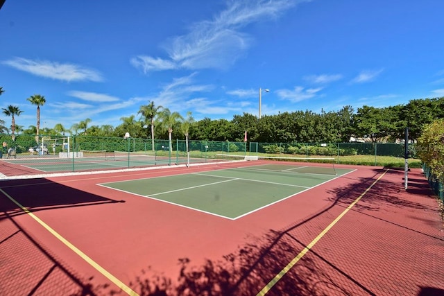 view of tennis court