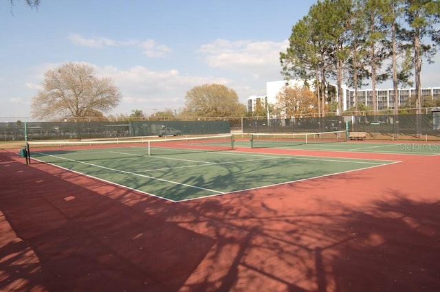 view of sport court