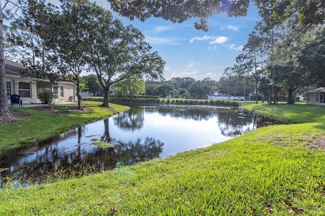 view of water feature