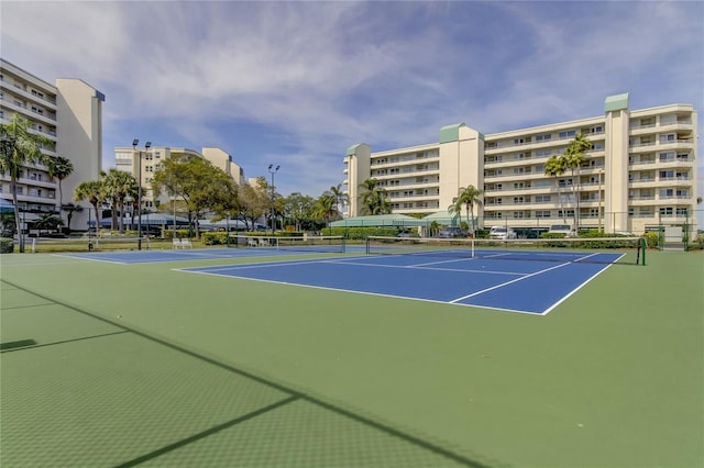 view of tennis court