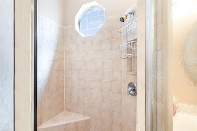 bathroom with an enclosed shower