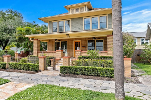 view of front of home featuring a porch