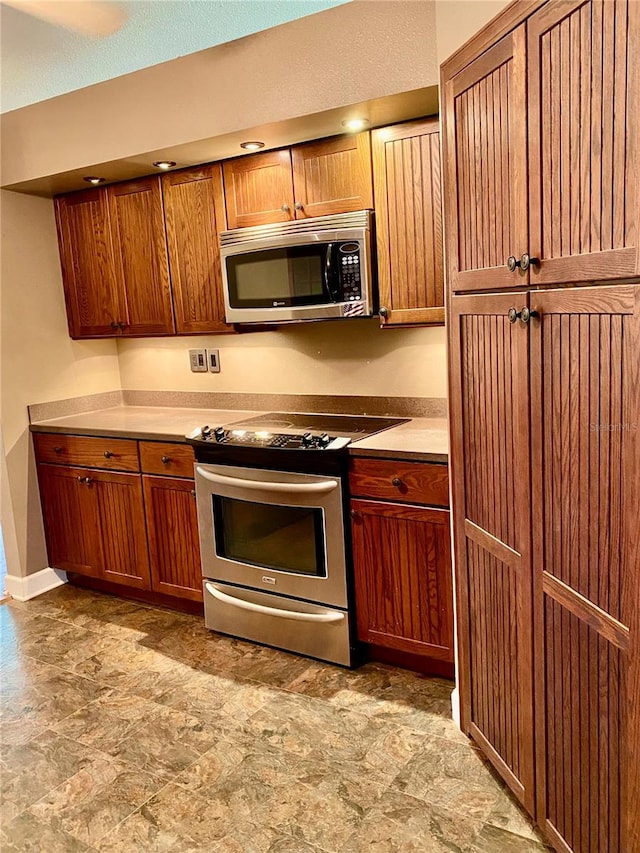 kitchen featuring appliances with stainless steel finishes