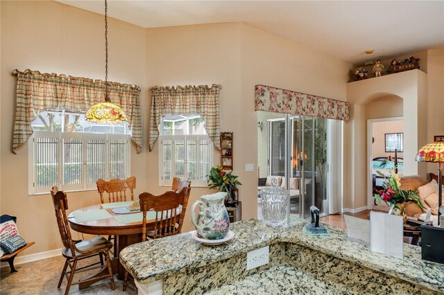 view of dining area