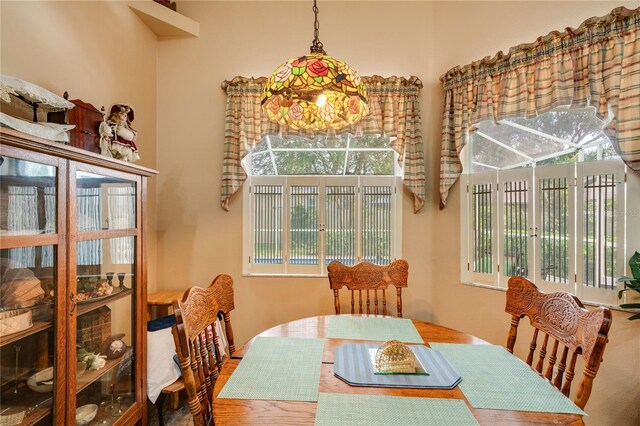 view of dining space