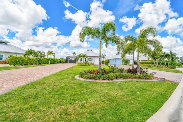 exterior space with a front yard