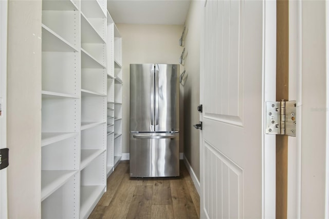 interior space with hardwood / wood-style flooring