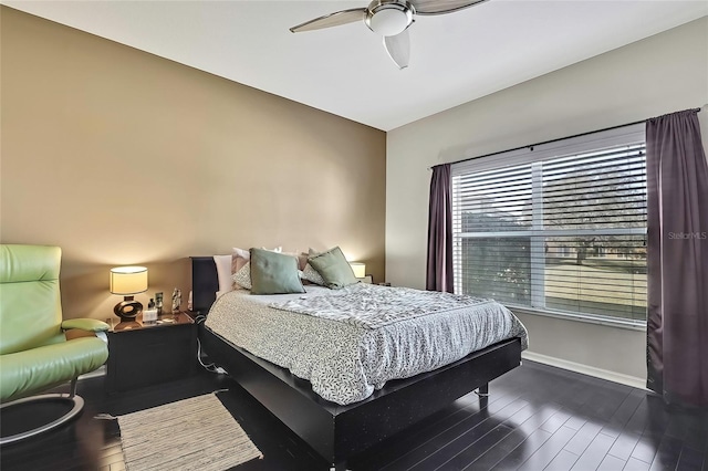20308 Oak Key Ct, Tampa, FL 33647 - bedroom featuring wood finished floors, baseboards, and a ceiling fan