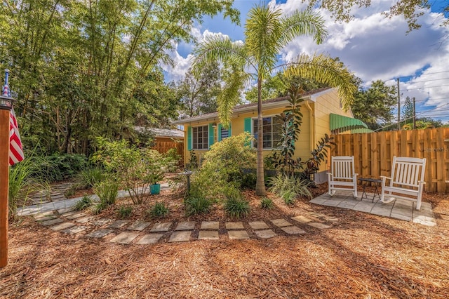 view of yard featuring a patio area