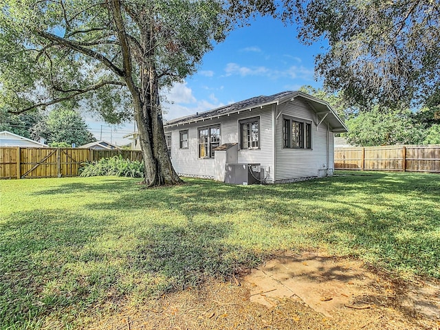 exterior space with a lawn