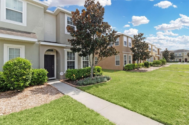 exterior space featuring a yard