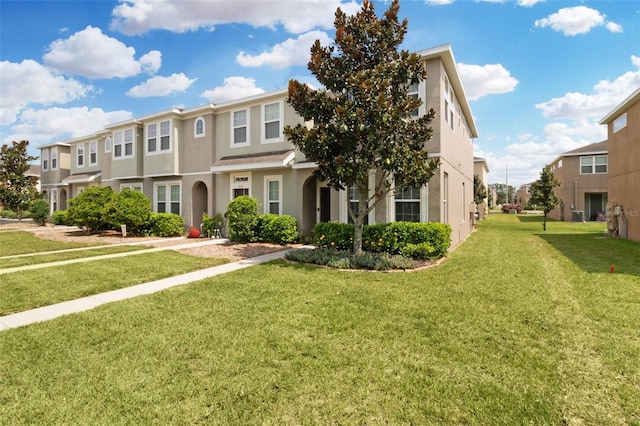 view of property with a front yard