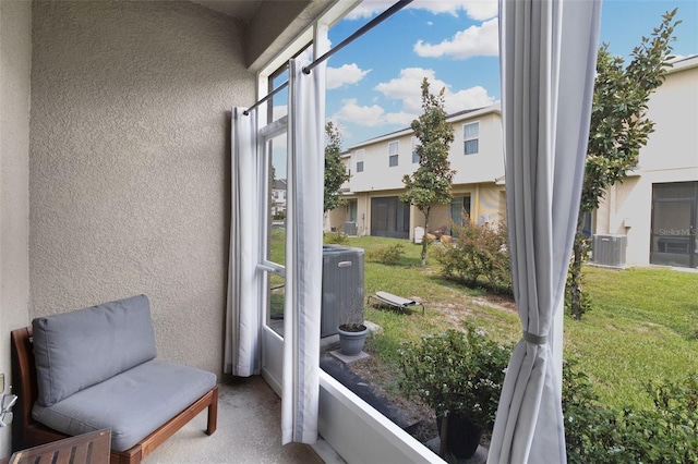 view of sunroom / solarium