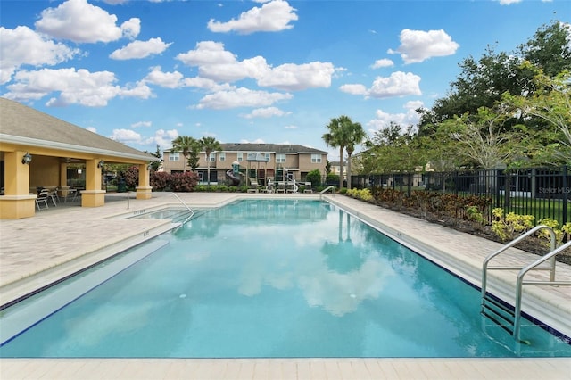 view of pool with a patio