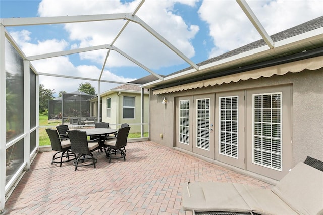 view of sunroom / solarium