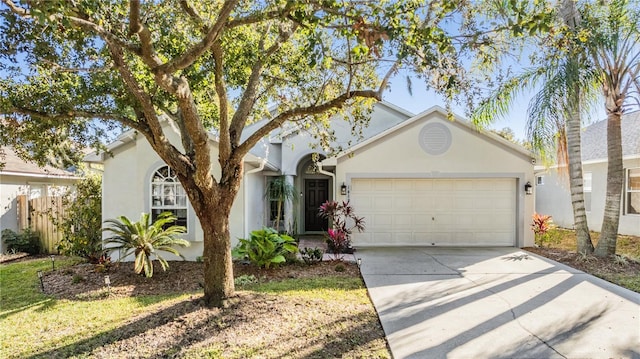 ranch-style house with a garage