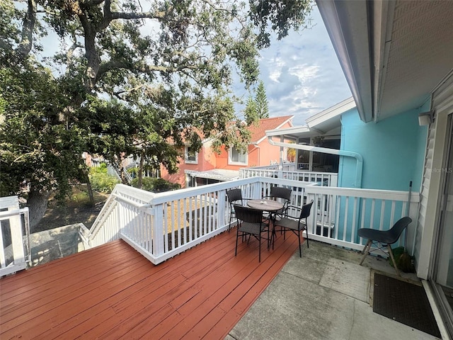 view of deck