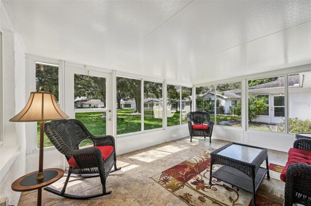 sunroom with a wealth of natural light