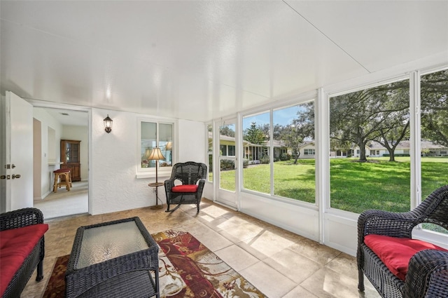 view of sunroom / solarium