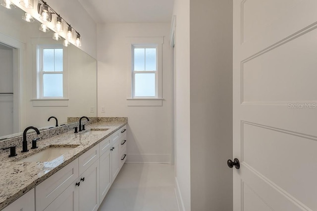 bathroom with vanity