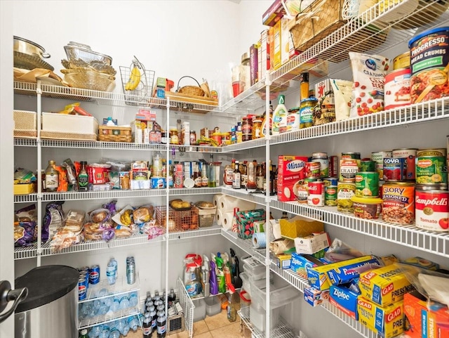 view of pantry